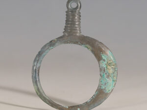 european bronze age bronze ring-shaped pendant
