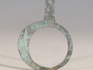 european bronze age bronze ring-shaped pendant