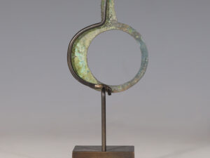 european bronze age bronze ring-shaped pendant