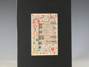 medieval flemish book of hours page of psalms 42 128 and 130