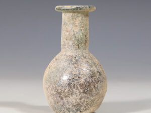 roman light blue glass bottle