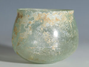 roman turquoise glass bowl 2