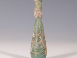 roman turquoise sand-core glass unguentarium 6