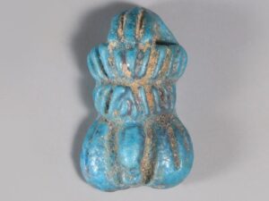 romano-egyptian faience phallus amulet