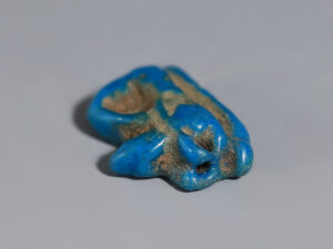small egyptian blue faience wedjat amulet 6