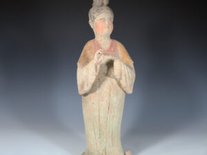 tang dynasty terracotta court lady figurine