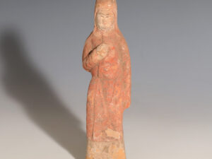 tang dynasty terracotta court attendant statuette 7